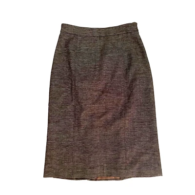 Piazza Sempione Brown Wool Straight Pencil Skirt euro 40 - Image 1 of 4