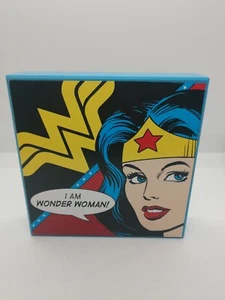 Open Road Brands / DC Comics Wonder Women Justice League wood sign 6x6x1.5  - Picture 1 of 3