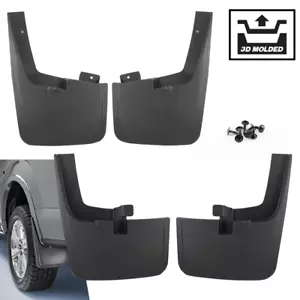 Guardabarros 15-17 F-150 guardabarros salpicaduras 4 piezas delantero y trasero con labios de rueda - Imagen 1 de 6