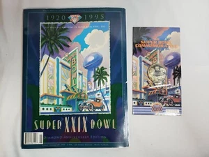 Super Bowl XXIX Commemorative Coin Card & Program Miami 49ers 1995 - Picture 1 of 12