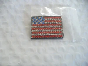 QA-VINTAGE USA (STRASSSTEINE) AMERIKANISCHE FLAGGE ANSTECKNADEL BROSCHE #32445 (ECHT SCHÖN!!!!!!! - Bild 1 von 8