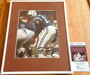 Johnny Unitas autographed signed Baltimore Colts 8x10 photo matted & framed JSA - Picture 1 of 1