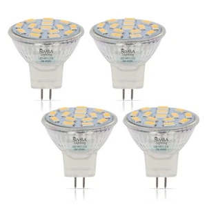 Simba Lighting LED MR11 Flood Light Bulbs (4 Pack) 12V 3W 20W Halogen Replace... - Picture 1 of 9