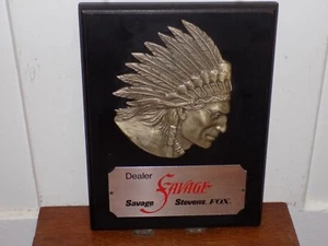 Vintage Savage Dealer Stevens Fox Service Plaque - Picture 1 of 4