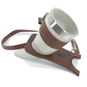 Game of Thrones House Baratheon Stag Sigil Drinking Horn w/ Strap and Stand - Picture 1 of 2