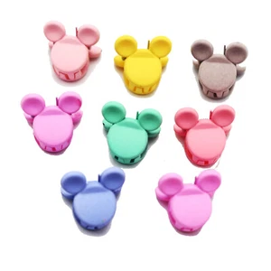 50 gemischte Farben Kunststoff Mini Maus Kopf Haarklammern kleine Haarspangen 15 mm - Bild 1 von 5