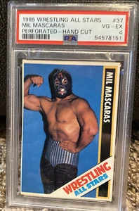1985 Wrestling All Stars Mil Mascaras PSA 4 Perforated #37 Low POP - Picture 1 of 7