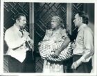 1968 Wire Photo Actors R Burton P Ustinov A Guiness In Movie The Comedians
