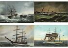 Sailing Boats Artist Signed 45 Vintage Postcards L4255