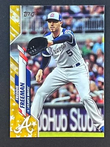FREDDIE FREEMAN 2020 Topps Gold Star Parallel #549 Atlanta Braves - Picture 1 of 2