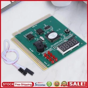 UK 4-Digit LCD Display PCI & ISA Motherboard Tester Diagnostics Motherboard Test - Photo 1/5