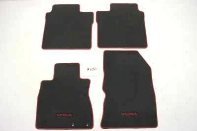 New OEM Genuine Floor Mats Nissan Versa Note 2014-2019 Black Red 999E244001 4 PC - Image 1 of 3