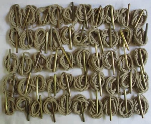 Job Lot 50x Army:"ENFIELD BRASS WEIGHTED PULL-THROUGH CORDS" (WW1-Early WW2 Ptn) - Picture 1 of 6