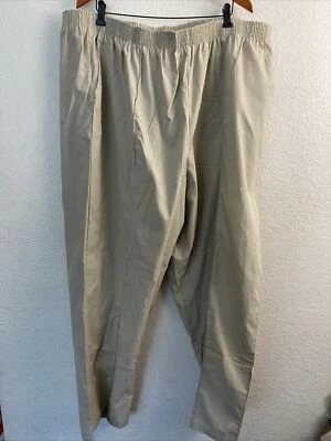Pantalones Médicos Landau Trabajo Talla 5xl Cintura Elástica Ajuste Pull On Bronceado T70 Foto 1 de 4