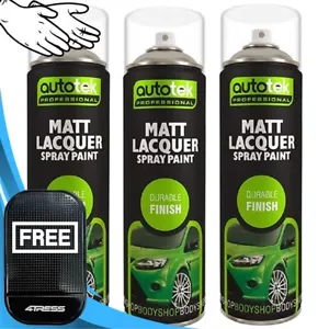 3 x 500ml AUTOTEK Profi MATT Klarlack Sprühlack Aerosoldose + G + Matte? - Bild 1 von 8