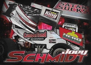 Tarjeta postal de coche Joey Schmidt 2018 ""Satan Sucks Hero Graphics"" #1s Woo Sprint - Imagen 1 de 1