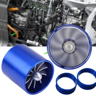 Universal Car Air Intake Fan Supercharger Engine Enhancer Turbo Gas Fuel Vortex - Image 1 of 4