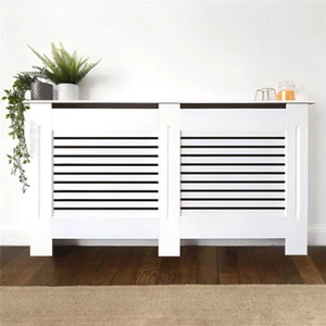 S-XL Radiator Cover Cabinet MDF Modern Cabinet Top Shelving Home Office Hallway - Picture 1 of 30