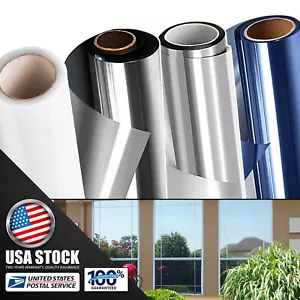 One Way Mirror Window Film Privacy Protectors Sun Blocking UV Reflective DIY USE - Picture 1 of 26