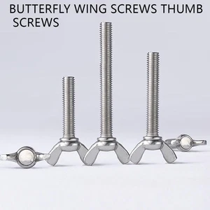 Butterfly Flügelschrauben Rändelschrauben Flügelschrauben A4 Edelstahl M4 M5 M6 M8 - Bild 1 von 9