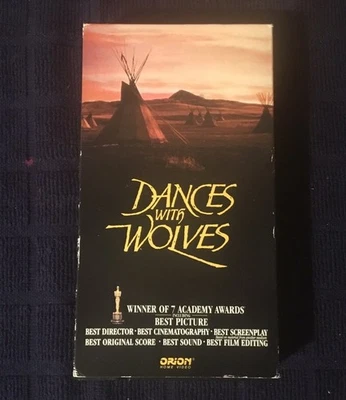 Dances with Wolves VHS Movie Tape Drama Kevin Costner  Tested. - Image 1 of 3