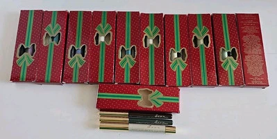 VTG Avon NOS Lot Of 11 1988 Holiday Eyes Gift Kit Liner Coloring Pencil Set Of 3 - Image 1 of 4