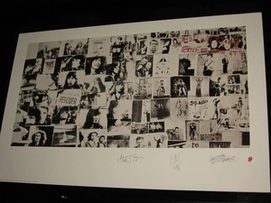 THE ROLLING STONES - P/SIGNED - EXILE ON MAINSTREET LITHOGRAPH - 34" X 21.5" - Picture 1 of 1