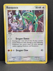 Rayquaza 9/106 EX Esmeralda Holo Secreto Ultra Raro Pokemon Juego de cartas coleccionables Nintendo de colección MP - Imagen 1 de 3