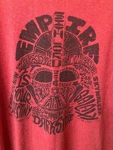 Disney Parks Star Wars Darkside Men's T-Shirt Red Size XXL - Picture 1 of 4