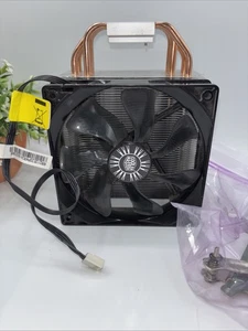 COOLER MASTER CPU COMPUTER FAN HEATSINK Preowned Works - Picture 1 of 6