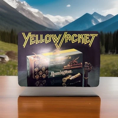 Vintage Remington Yellowjacket  Ammunition Dealer  Sticker Approximately 8”x 6” - Image 1 of 3