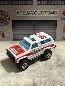 Matchbox Superfast 4x4 Chevy Blazer SP-7 Sheriff 1983 White Made in Macau - Picture 1 of 4