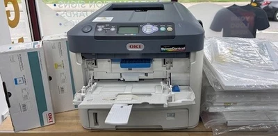 Oki Pro7411WT Heat Transfer Clothing printer Inc £200+ worth paper/ink - Image 1 of 4
