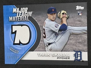 2021 Topps Major League Material Tarik Skubal RC Relic Black Serial #'d /199 - Picture 1 of 3