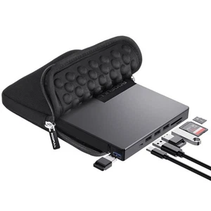 External CD DVD Drive USB 3.0 & USB-C, 8 IN 1 CD/DVD-ROM Player Burner +/-RW ... - Picture 1 of 9