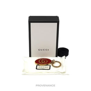 🔴 Gucci GG Marmont Keychain - Aged Gold Red - Picture 1 of 8