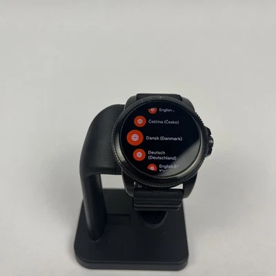 Fossil - Gen 5e Smartwatch 44mm Silicone - Black - DW11F2 *WORKING* - Image 1 of 4