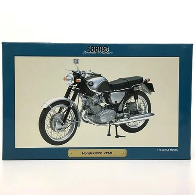 73 Ebbro Diecast Miniatura El 1/10 Honda CB72 1960 Nera 10013 Miniatura Auto - Immagine 1 di 4