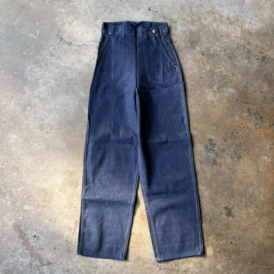 Jeans Denim Vintage 40’s 50’s Lavado Oscuro Cremallera Lateral | XXS | XS | 23 | 24 | SLIM Foto 1 de 4