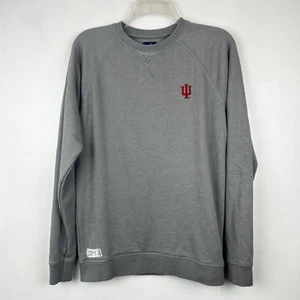 Johnnie O IU Indiana University Hoosiers Crewneck Pullover Sweatshirt S Gray - Picture 1 of 10