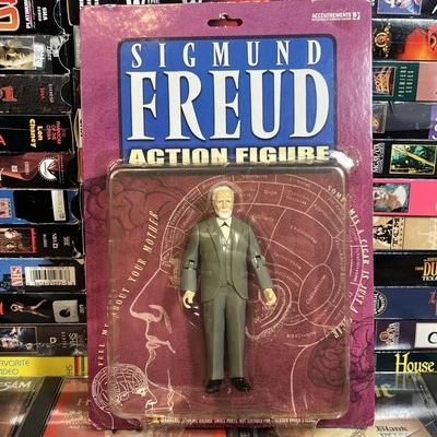 Sigmund Freud Psychoanalyst Action Figure 2002 Accoutrements New on Card Worn - Image 1 of 4