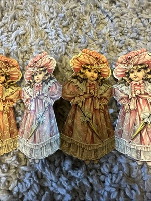 Guirnalda de papel troquelado estilo victoriano de colección para niñas manualidades diario álbum de recortes Foto 1 de 4