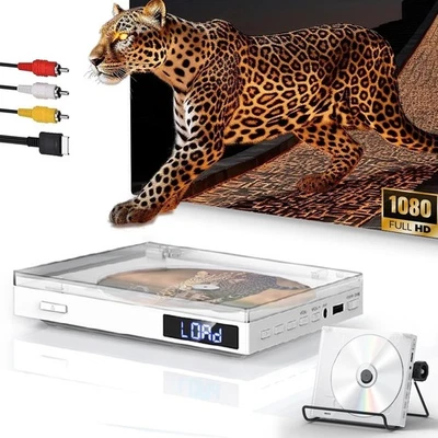 Mini DVD Player, Regions Free with 1080P HDMI Port/Av Output, NTSC/PAL, DV - Image 1 of 4