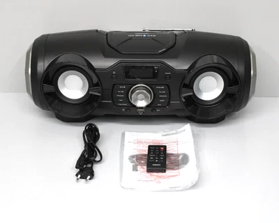 MEDION P65104 Bluetooth CD-Party-Sound-System UKW Radio, USB, AUX, MP3, Stereo - Bild 1 von 4