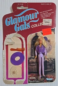 Muñeca Kenner GLAMOUR GALS Vintage Perfectamente Púrpura JESSIE con Soporte y Accesorio - Imagen 1 de 4