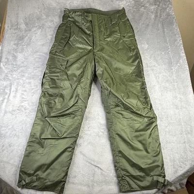 Vintage Military Extreme Cold Weather Pants Men M 34x30 Insulated Waterproof 60s - Image 1 of 4