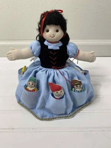 Schneewittchen, 6 Zwerge & Hexe Topsy Turvy Stoff Plüsch Flip Puppe 8 Zoll Alma Designs - Bild 1 von 3