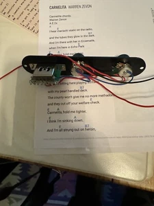 Schwarz geladen vorverdrahtet Steuerplatte Kabelbaum Schalter Knöpfe für TL Tele Telecaster - Bild 1 von 2