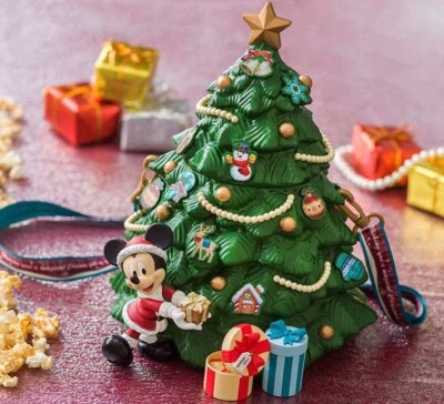 Disneyland Christmas Tree Popcorn Bucket  Mickey Mouse  Disney Parks Tokyo Japan - image 1 of 4