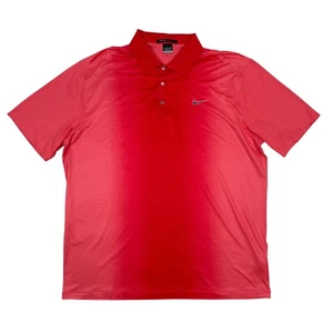 Nike Tiger Woods Collection Golf Polo Shirt Men’s Size XL Pink Breathable Snap - Picture 1 of 10